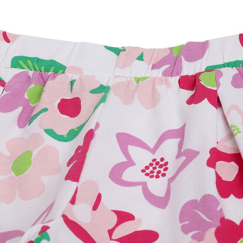 Girls Multicolor Printed Shorts (Pack Of 3) image number 3